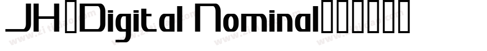 JH_Digital Nominal字体转换